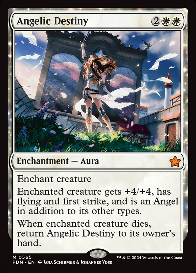 MTG Card Title: Angelic Destiny FDN/565