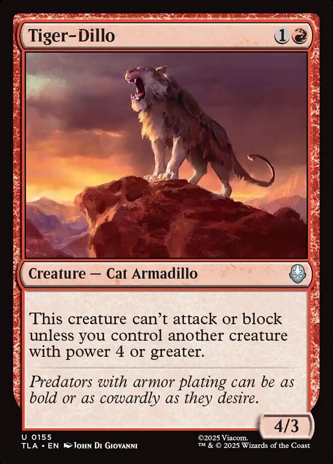 MTG Card Title: Tiger-Dillo TLA/155