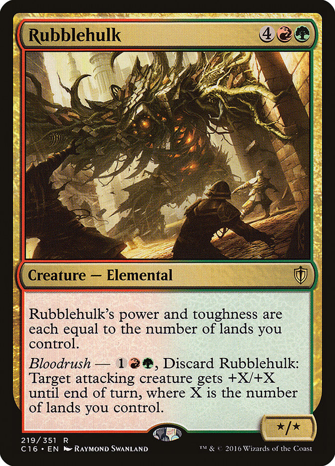 MTG Card Title: Rubblehulk C16/219