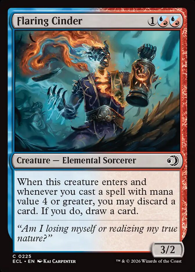 MTG Card Title: Flaring Cinder ECL/225