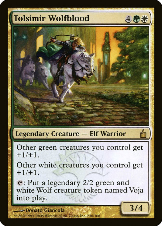 MTG Card Title: Tolsimir Wolfblood RAV/236