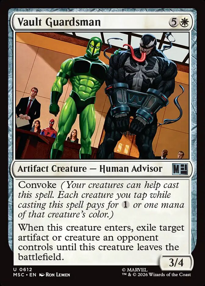 MTG Card Title: Vault Guardsman MSC/612