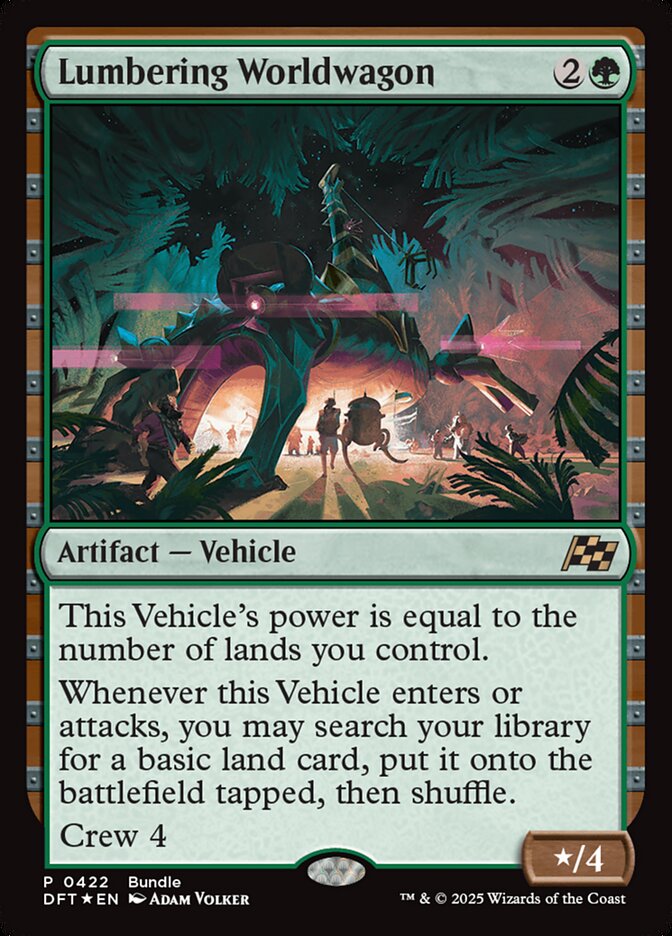 MTG Card Title: Lumbering Worldwagon DFT/422