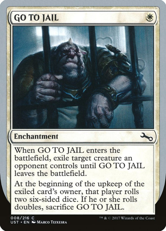 MTG Card Title: GO TO JAIL UST/8