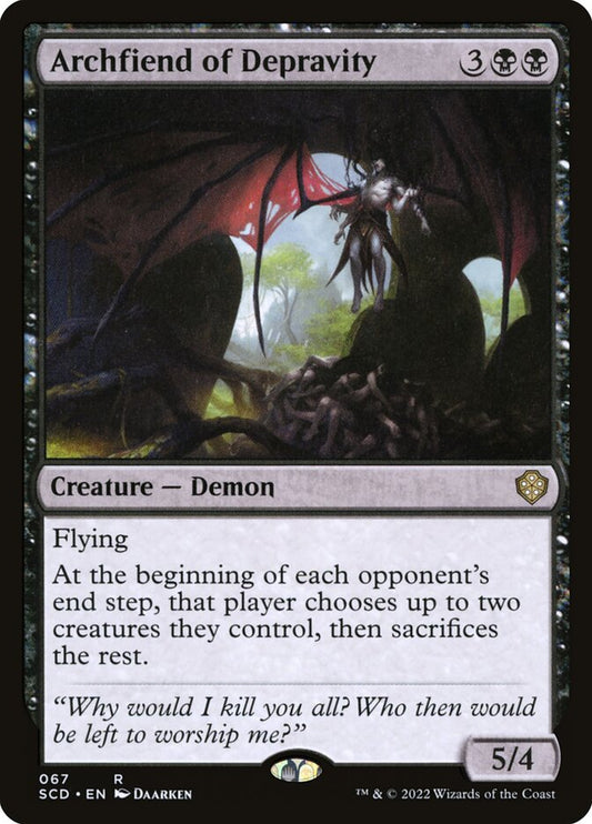 MTG Card Title: Archfiend of Depravity SCD/67