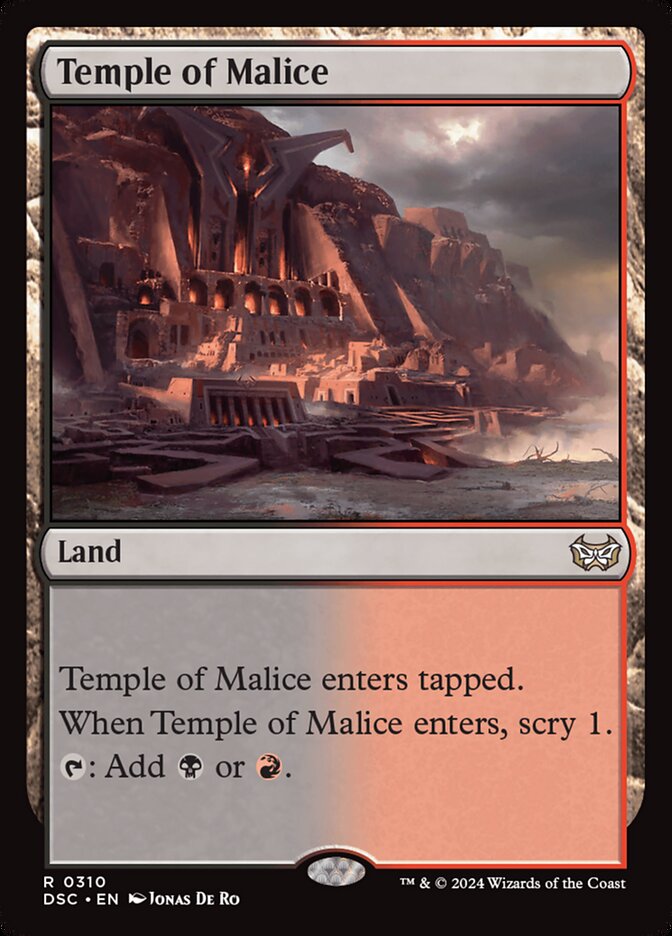 MTG Card Title: Temple of Malice DSC/310