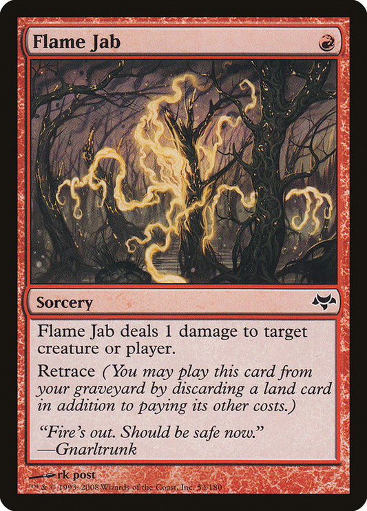 MTG Card Title: Flame Jab EVE/53