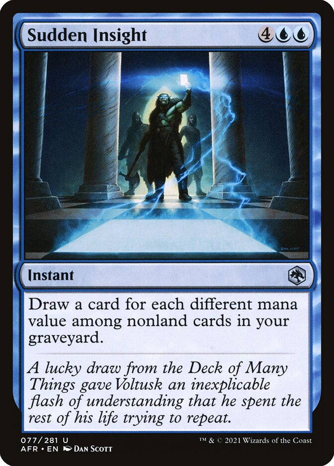 MTG Card Title: Sudden Insight AFR/77
