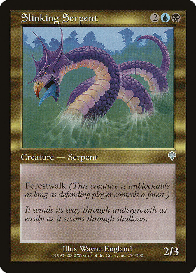 MTG Card Title: Slinking Serpent INV/274