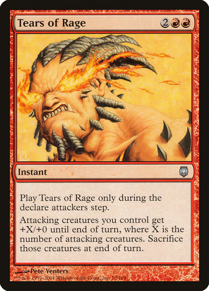 MTG Card Title: Tears of Rage DST/70