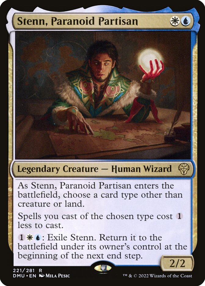 MTG Card Title: Stenn, Paranoid Partisan DMU/221