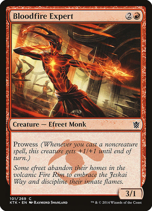 MTG Card Title: Bloodfire Expert KTK/101