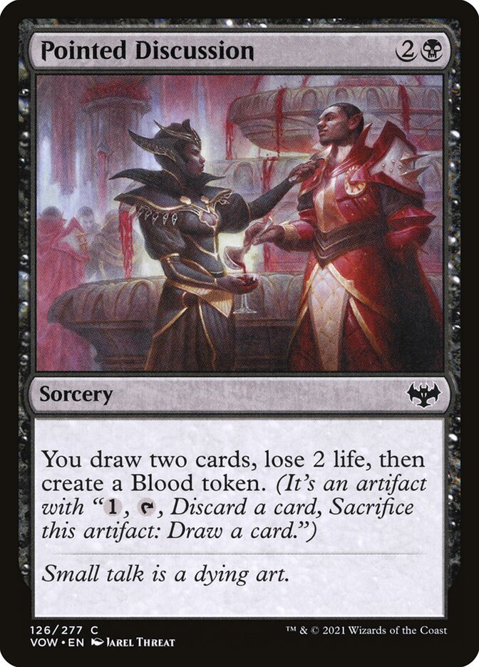 MTG Card Title: Pointed Discussion VOW/126