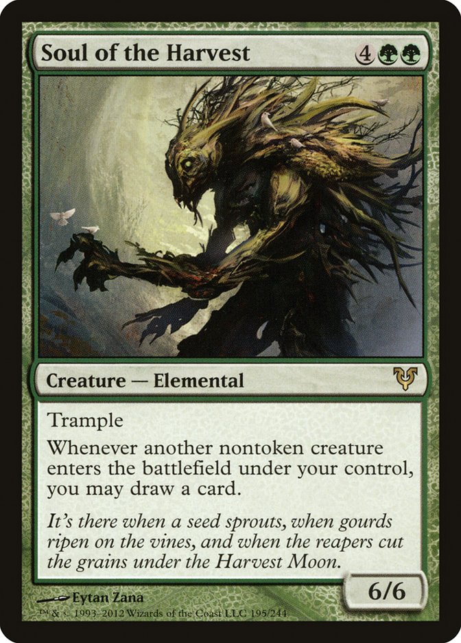 MTG Card Title: Soul of the Harvest AVR/195