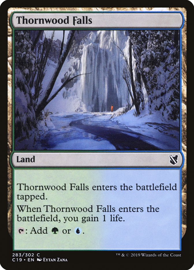 MTG Card Title: Thornwood Falls C19/283