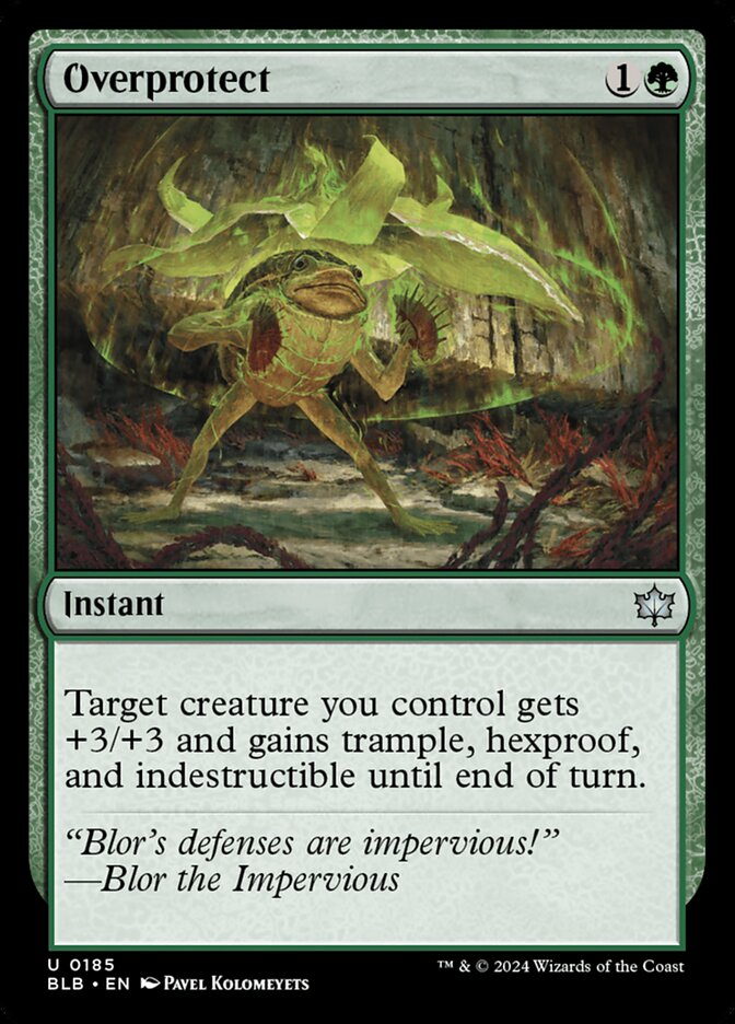 MTG Card Title: Overprotect BLB/185