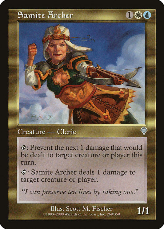 MTG Card Title: Samite Archer INV/269