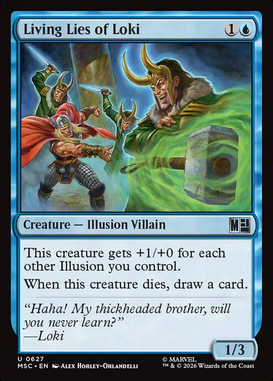MTG Card Title: Living Lies of Loki MSC/627