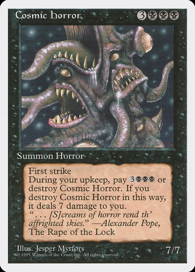 MTG Card Title: Cosmic Horror 4ED/126