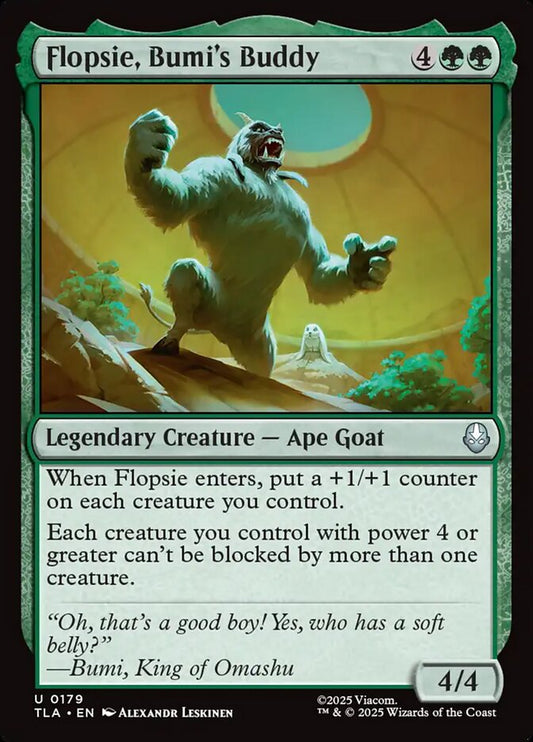 MTG Card Title: Flopsie, Bumi's Buddy TLA/179