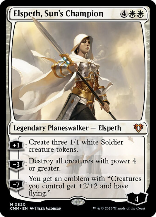 MTG Card Title: Elspeth, Sun's Champion CMM/820