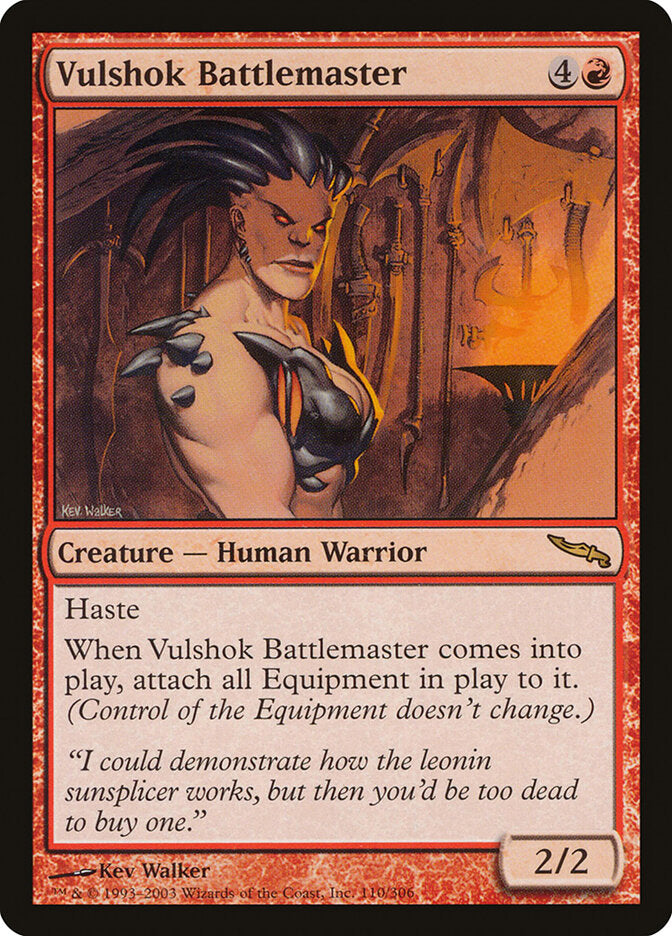 MTG Card Title: Vulshok Battlemaster MRD/110