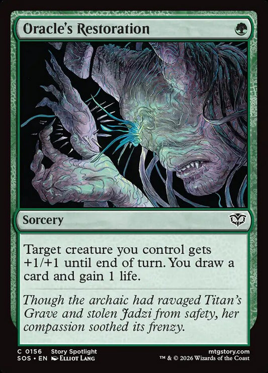 MTG Card Title: Oracle's Restoration SOS/156