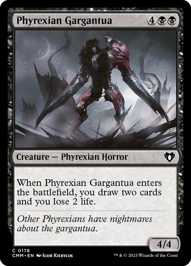 MTG Card Title: Phyrexian Gargantua CMM/178
