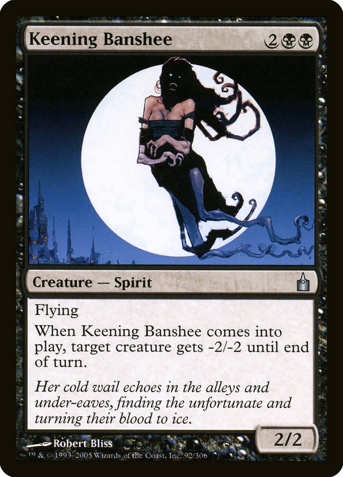 MTG Card Title: Keening Banshee RAV/92