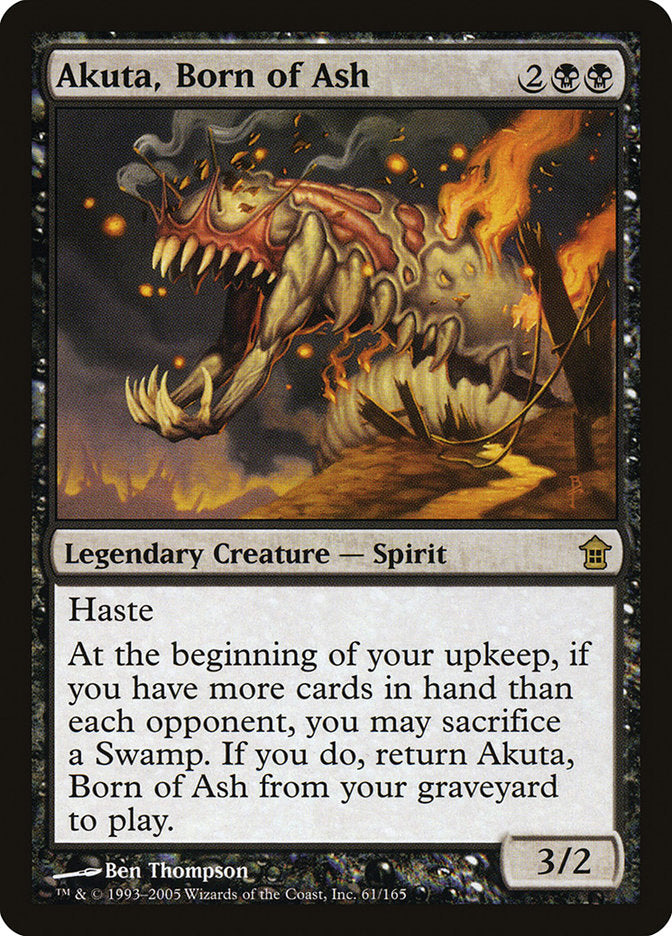 MTG Card Title: Akuta, Born of Ash SOK/61