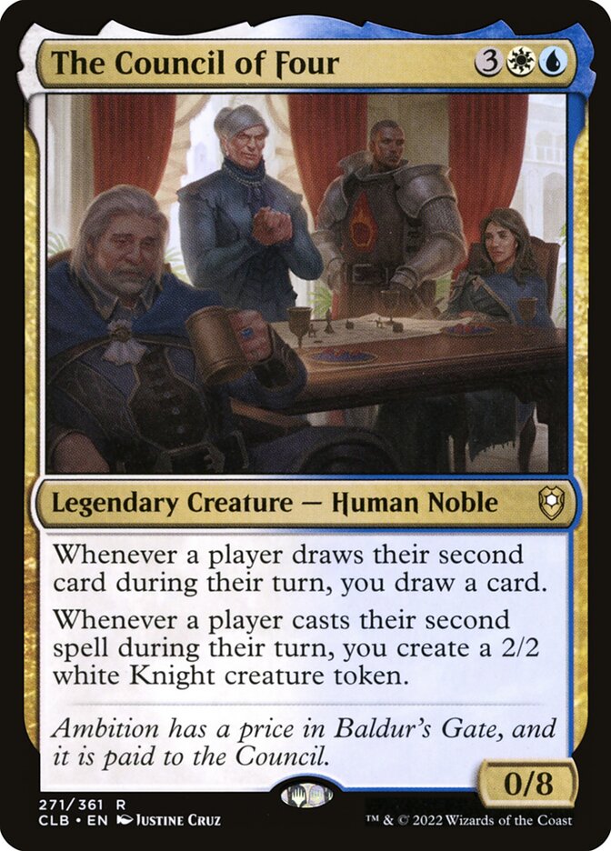 MTG Card Title: The Council of Four CLB/271