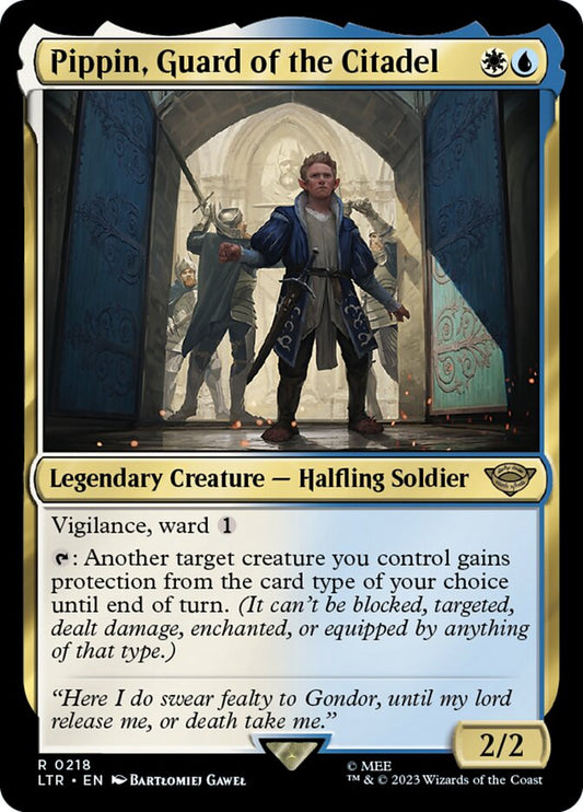 MTG Card Title: Pippin, Guard of the Citadel LTR/218