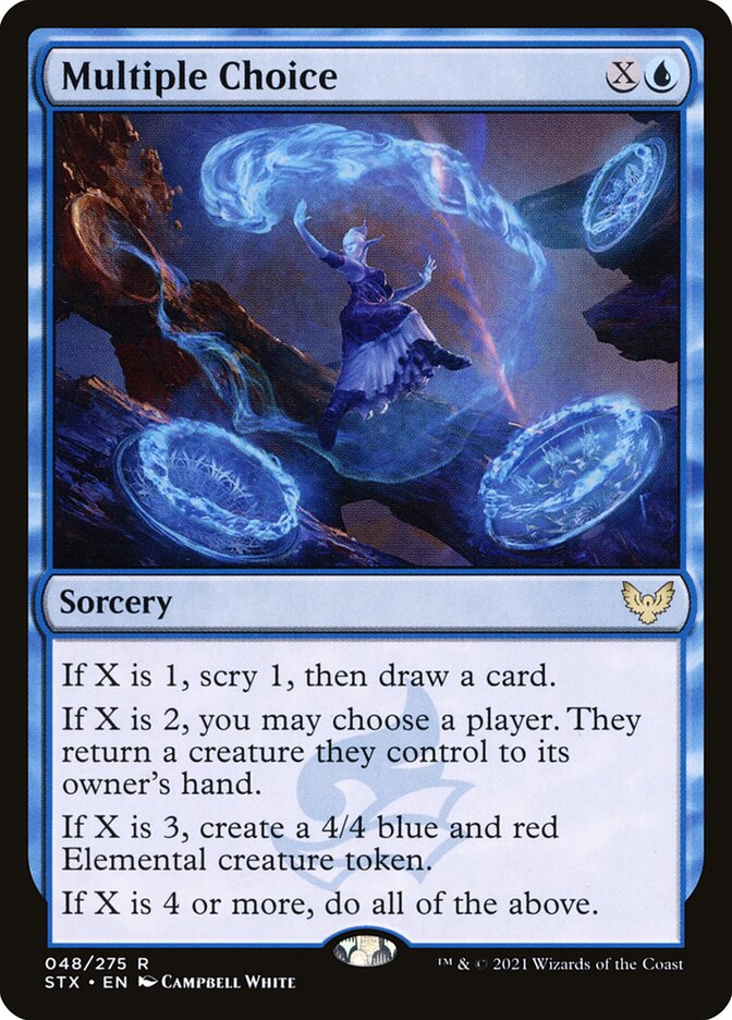 MTG Card Title: Multiple Choice STX/48