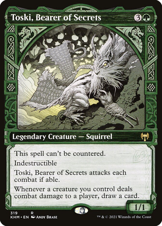 MTG Card Title: Toski, Bearer of Secrets KHM/319