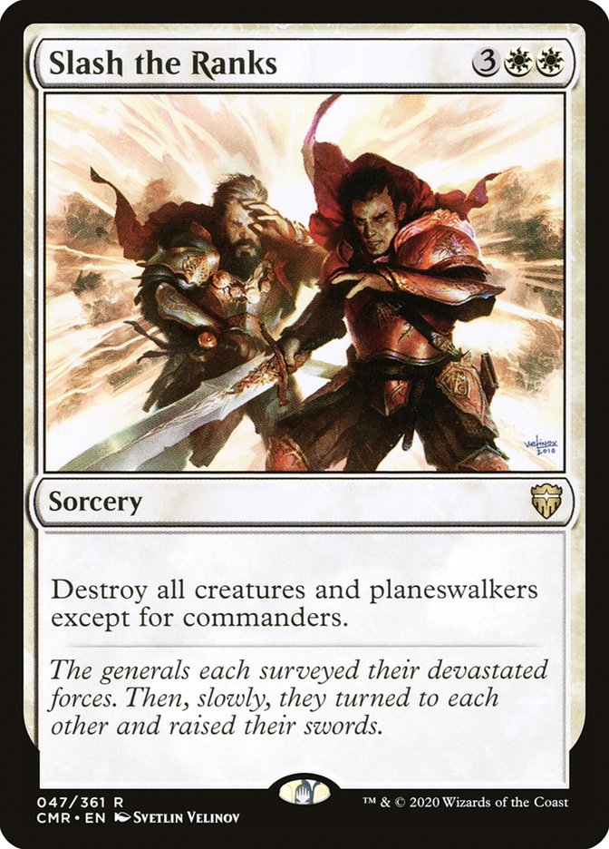 MTG Card Title: Slash the Ranks CMR/47