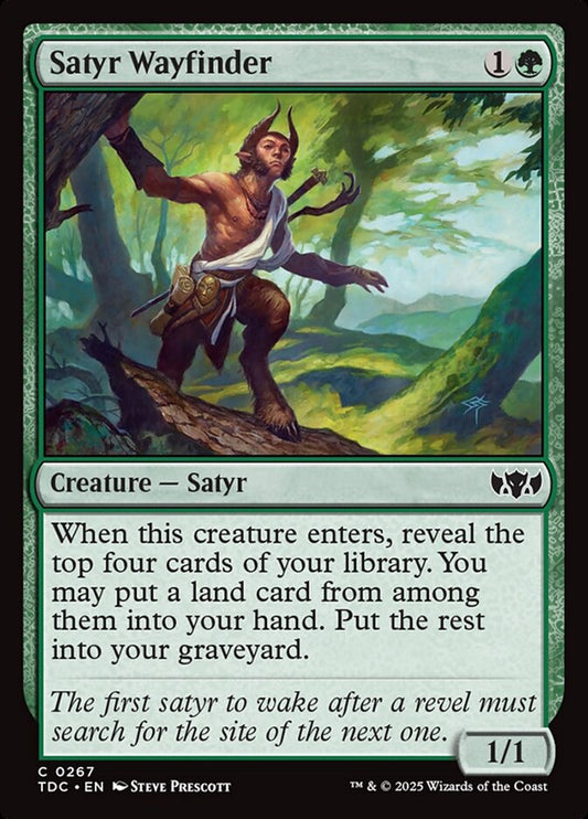 MTG Card Title: Satyr Wayfinder TDC/267