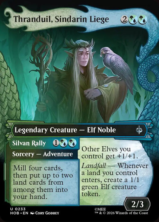 MTG Card Title: Thranduil, Sindarin Liege // Silvan Rally HOB/233