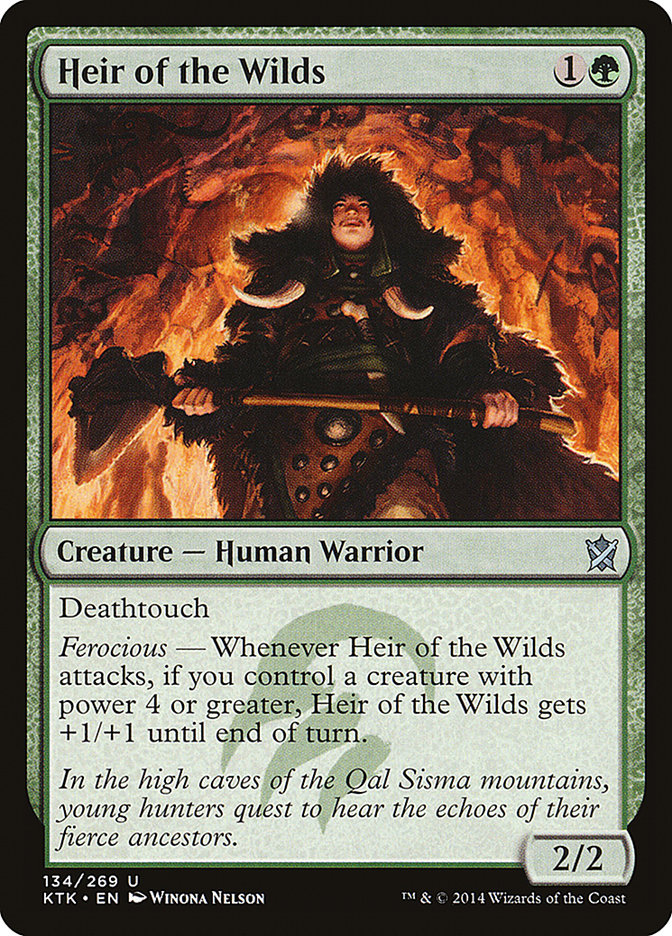 MTG Card Title: Heir of the Wilds KTK/134