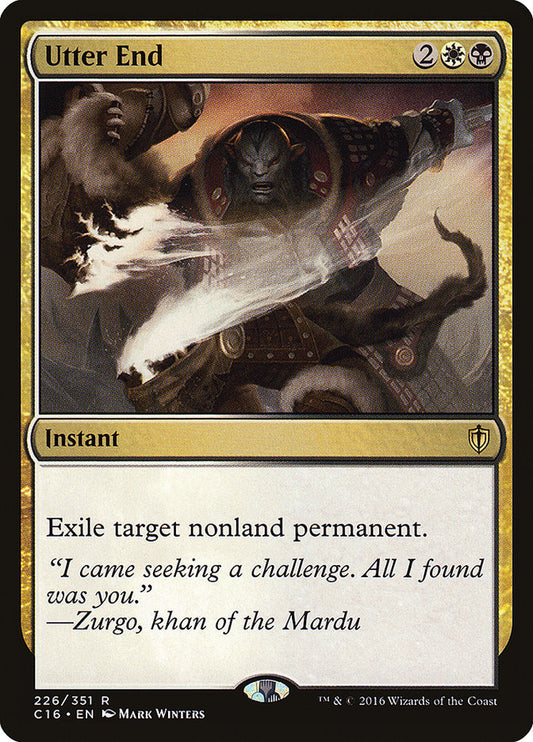 MTG Card Title: Utter End C16/226