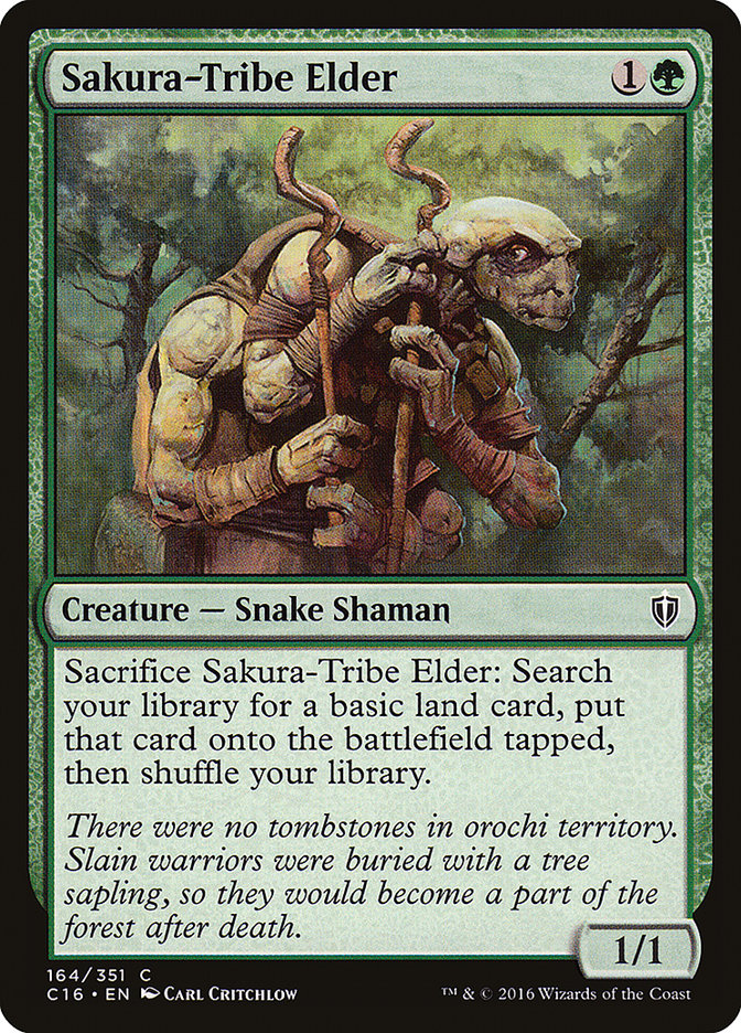 MTG Card Title: Sakura-Tribe Elder C16/164
