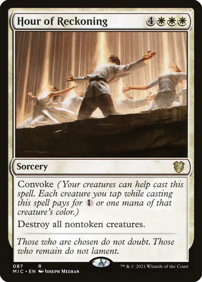MTG Card Title: Hour of Reckoning MIC/87