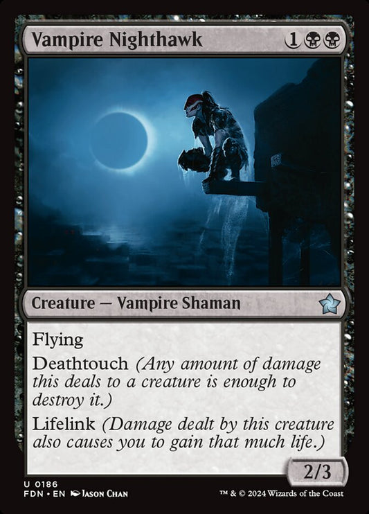 MTG Card Title: Vampire Nighthawk FDN/186
