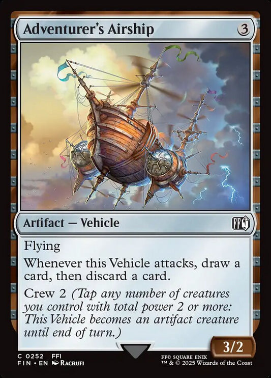 MTG Card Title: Adventurer's Airship FIN/252