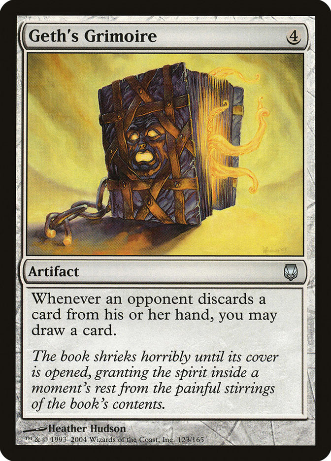 MTG Card Title: Geth's Grimoire DST/123