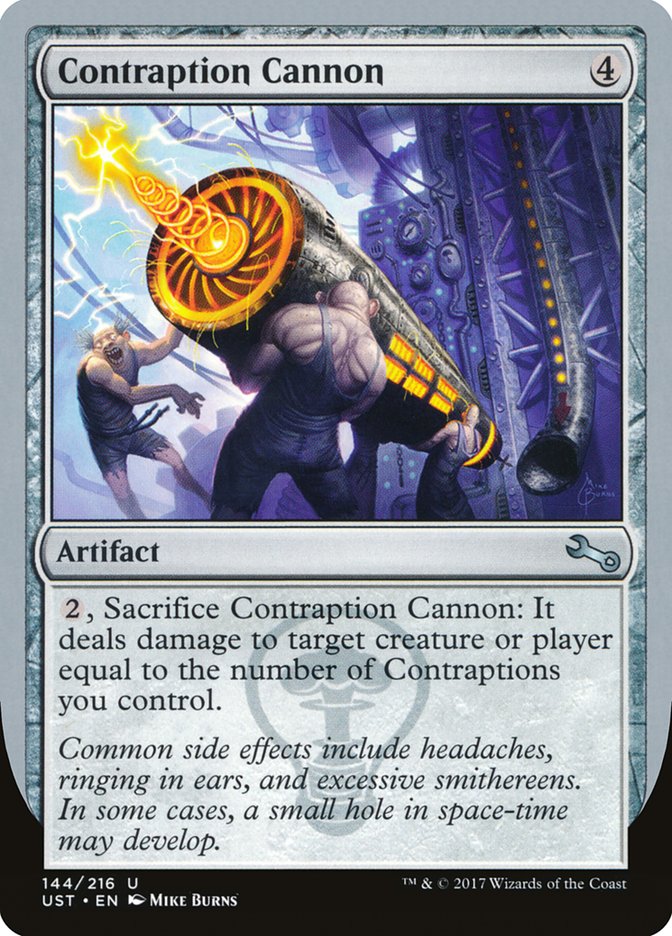 MTG Card Title: Contraption Cannon UST/144