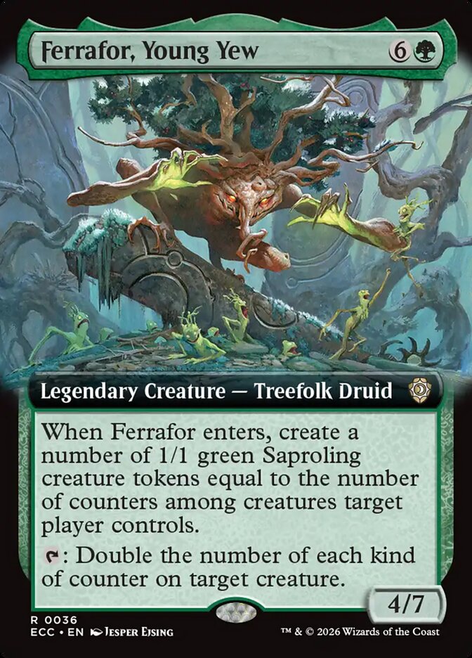 MTG Card Title: Ferrafor, Young Yew ECC/36