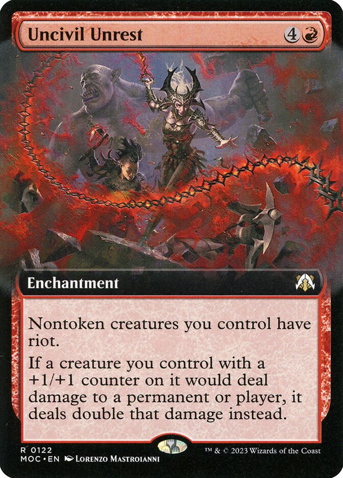 MTG Card Title: Uncivil Unrest MOC/122