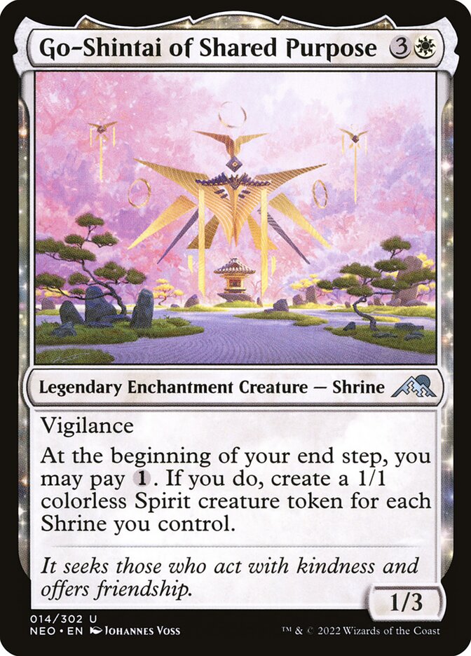MTG Card Title: Go-Shintai of Shared Purpose NEO/14
