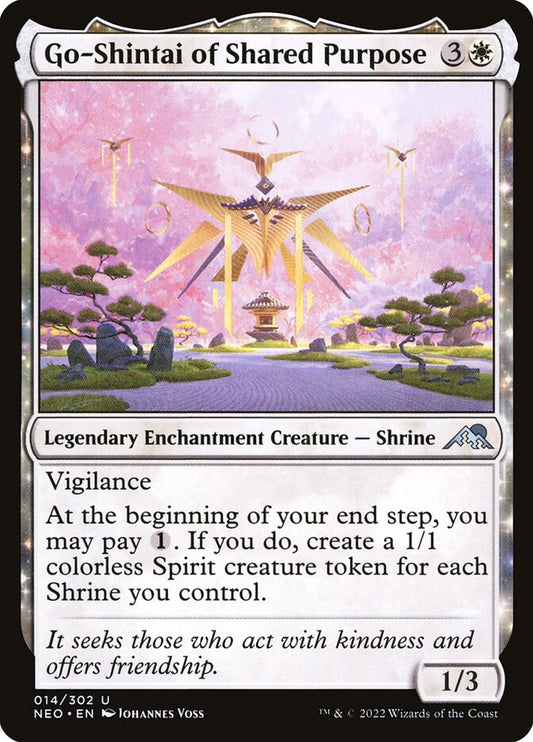 MTG Card Title: Go-Shintai of Shared Purpose NEO/14