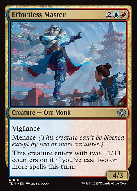 MTG Card Title: Effortless Master TDM/181